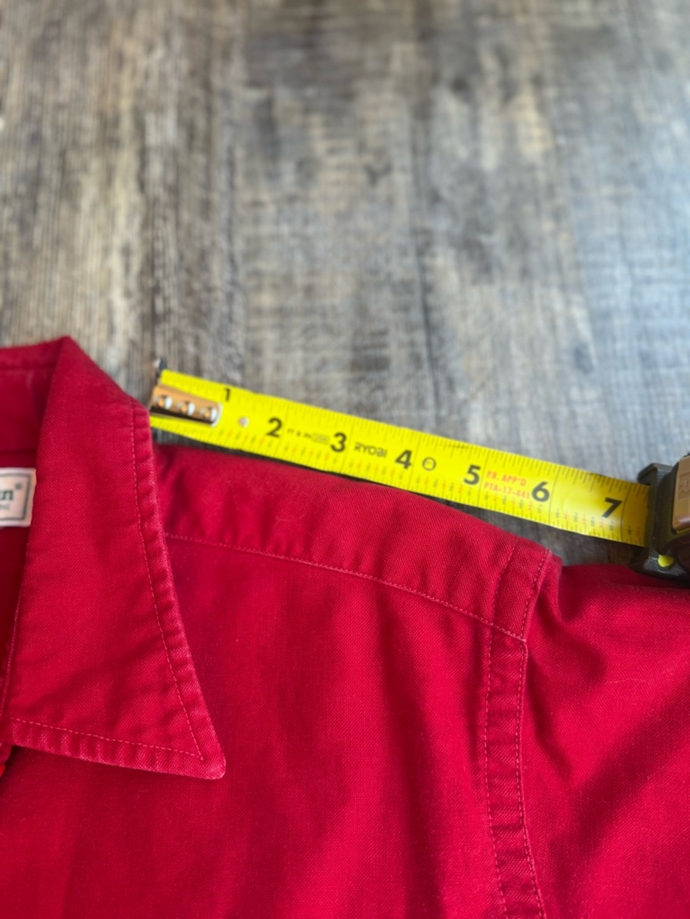 L.L. Bean Red Flannel Shirt Womens L 14 Long Sleeve Button Down Soft - Picture 8 of 8